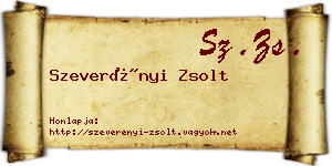 Szeverényi Zsolt névjegykártya