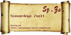 Szeverényi Zsolt névjegykártya
